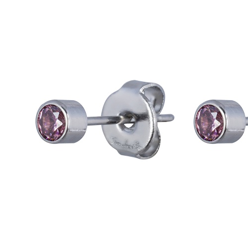 Пусеты Fiore Luna Cubic zirconia Rhodolite, SWE0128 PH S фото 3